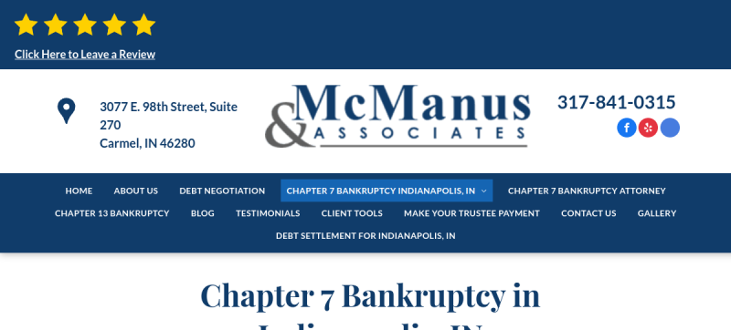 McManus & Associates website