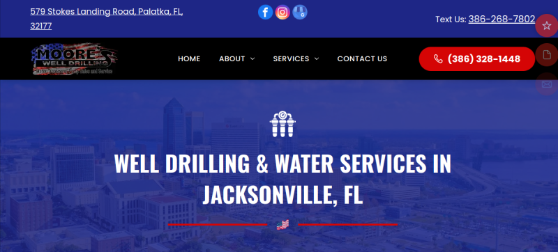 Moore's Well Drilling website