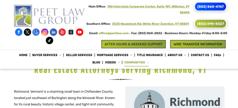 Peet Law Group website
