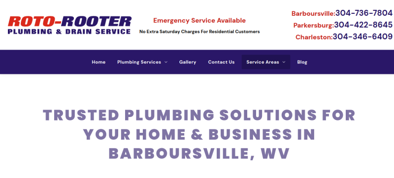 Roto-Rooter Sewer & Drain Service website