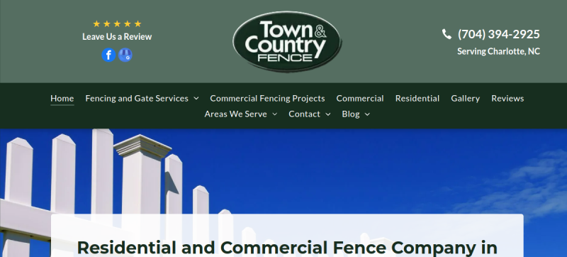 Town & Country Fence website