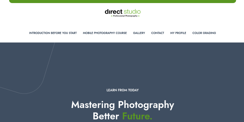 Direct Studio website screenshot