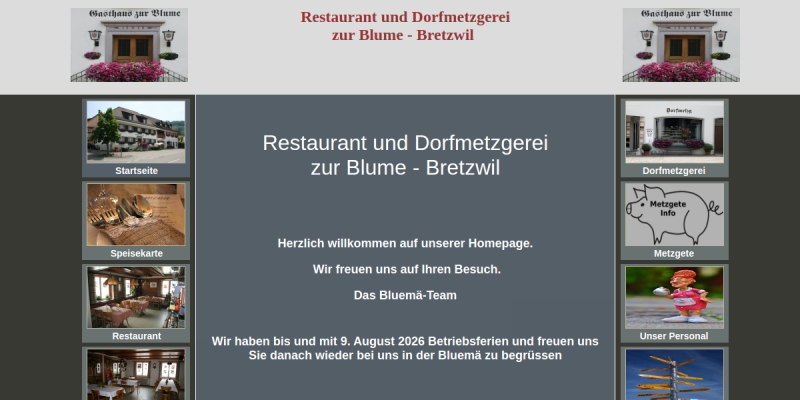 Restaurant Blume in Bretzwil