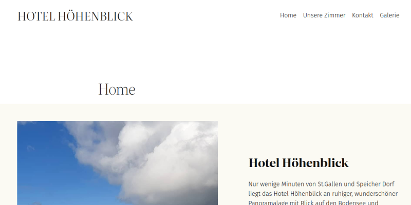Hotel Restaurant Höhenblick in Speicher