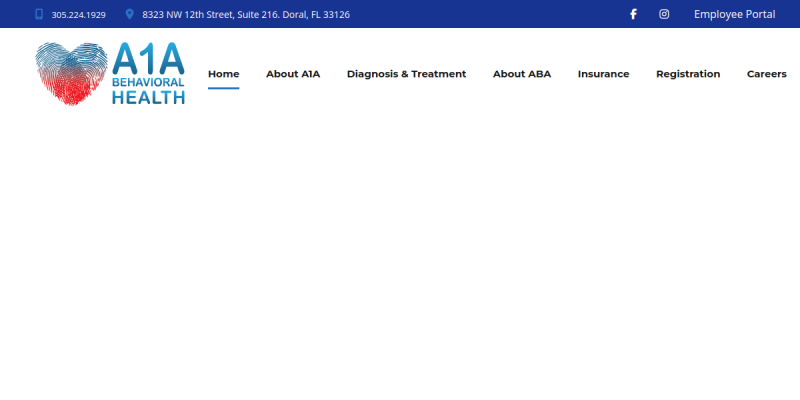 Applied Behavior Analysis Miami FL website screenshot