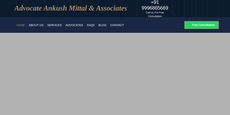 Advankush Mittal website screenshot