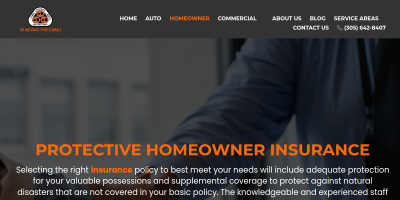 Call Andy’s Assurance Agencies For Homeowners Insurance Agency In Miami FL. website screenshot