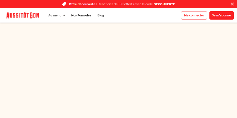 Couverture du projet Aussitôt Bon — Plateforme e-commerce de box repas cuisinés livrés à domicile