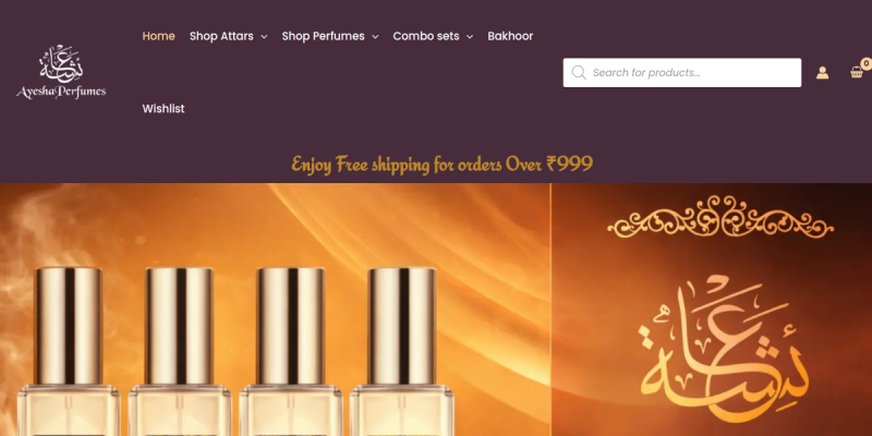 Ayesha Perfumes Website