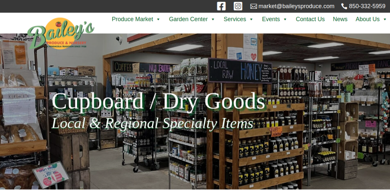 Specialty Foods Pensacola FL website screenshot