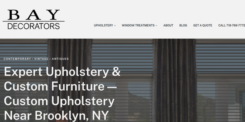 Furniture Reupholstery Near Brooklyn NY website screenshot