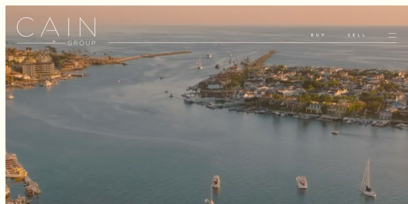 Real Estate Agency Newport Beach CA website screenshot