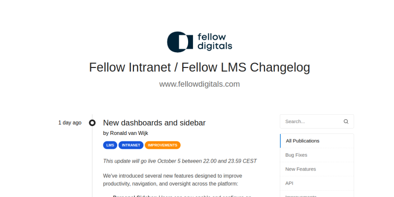 changelog.fellowdigitals.com