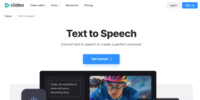 Clideoテキスト読み上げ機能