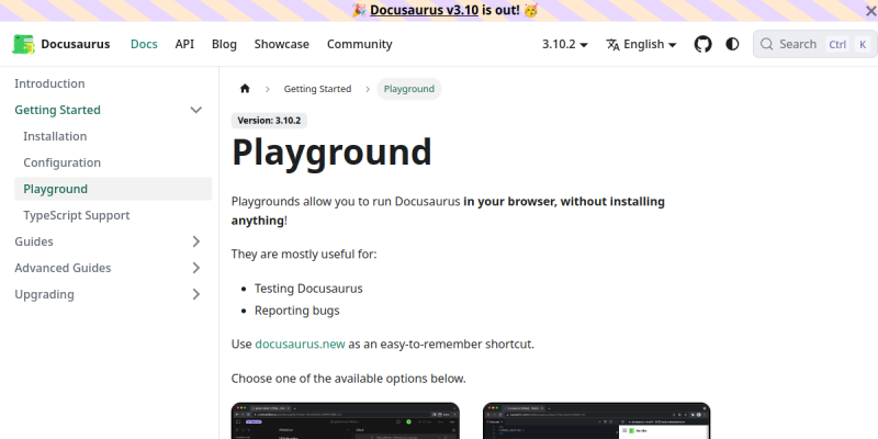 docusaurus.new