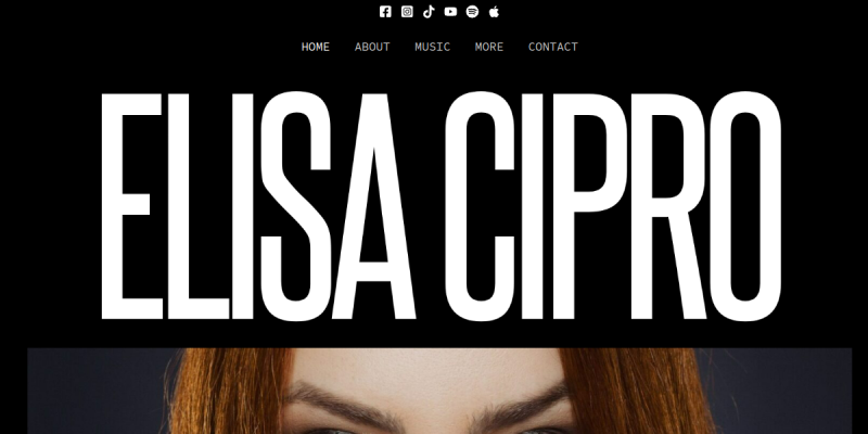 Anteprima del sito web Elisa Cipro realizzato da MT&C Communications