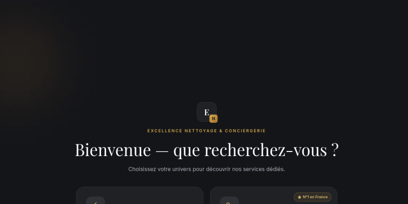 Couverture du projet Excellence Nettoyage — Services de nettoyage et gestion de locations courte durée