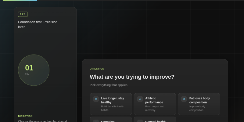 First Principles Fitness website preview