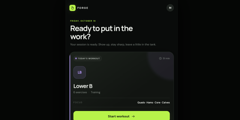 Forge website preview