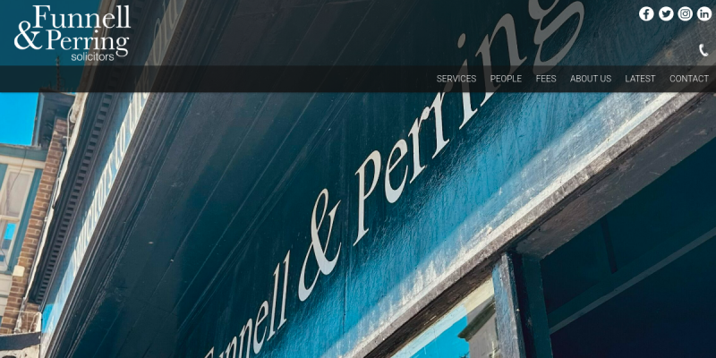Area website screenshot