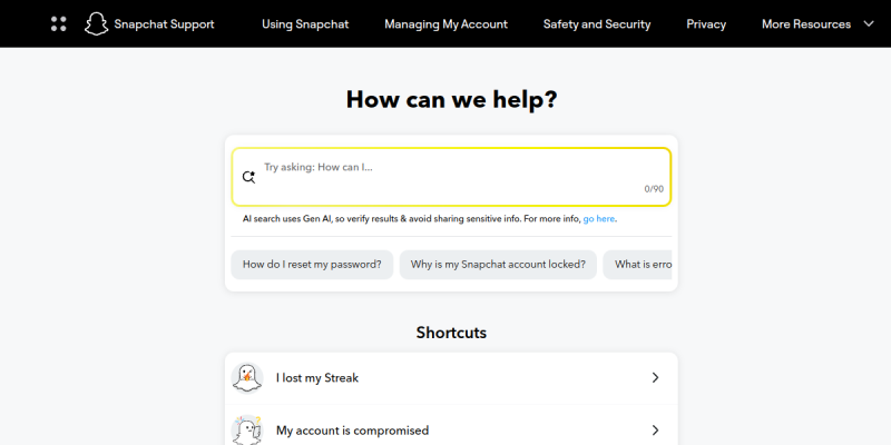 help.snapchat.com