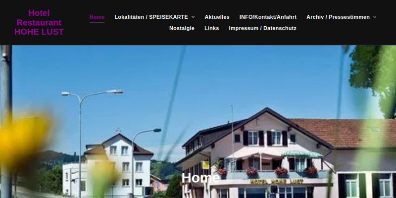 Hotel Restaurant Hohe Lust in Lutzenberg