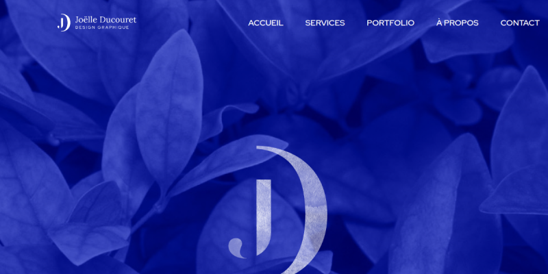 Couverture du projet Joëlle Ducouret — Designer graphique freelance spécialisée en identité visuelle