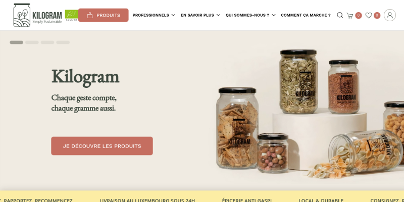 Couverture du projet Kilogram — E-commerce de produits alimentaires au Luxembourg