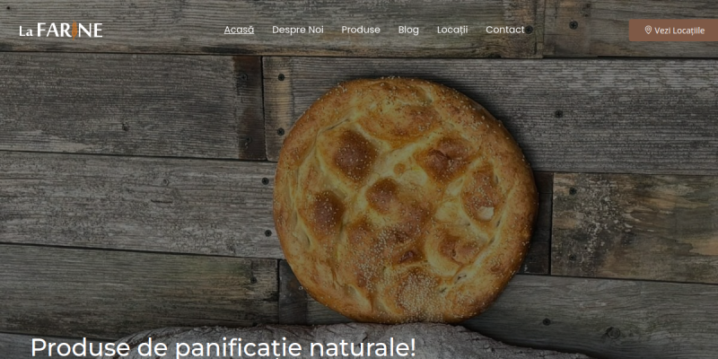 LaFarine - Präsentationswebsite für eine Bäckerei | XNK Solutions