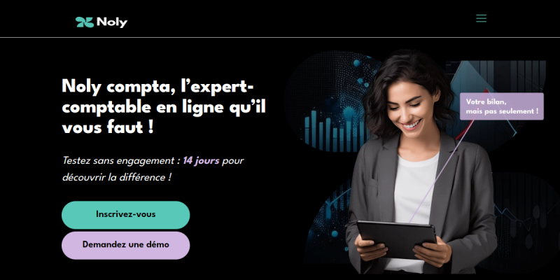 Capture d'écran du site Noly Compta