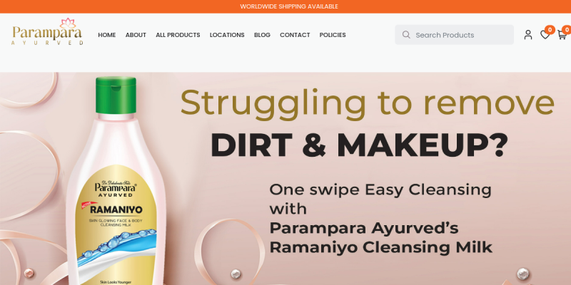 Parampara.online website screenshot