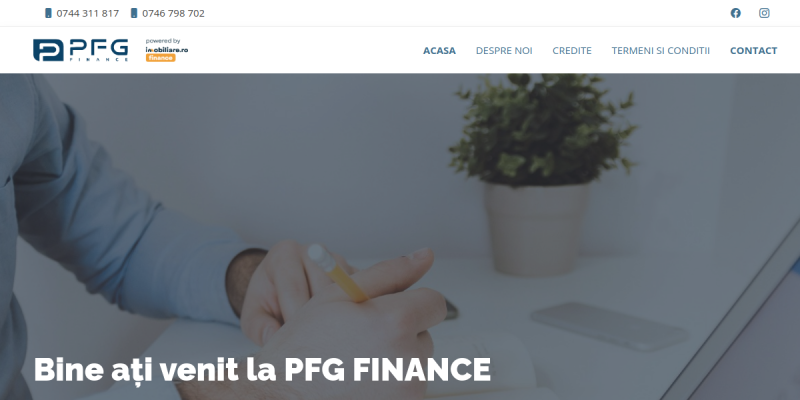 PFG Finance - Präsentationswebsite für Finanz- und Immobiliendienstleistungen | XNK Solutions