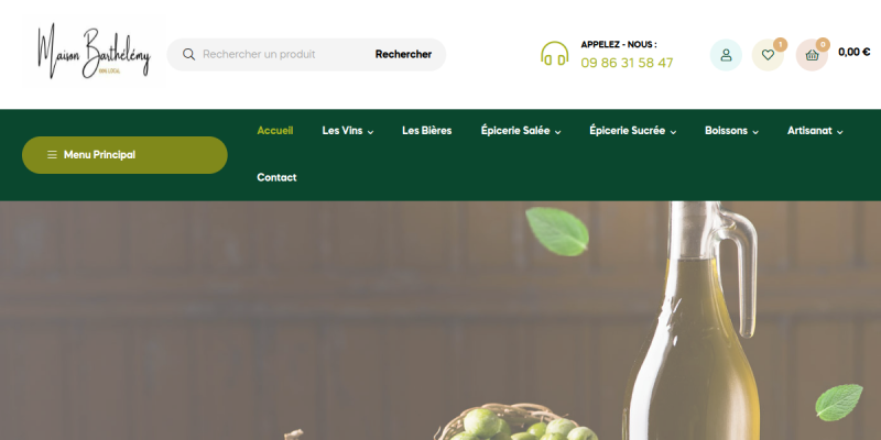 Couverture du projet Produits des Cévennes — Boutique en ligne de produits locaux des Cévennes