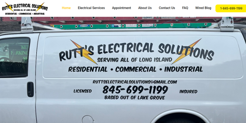 Residential Electrical Contractor Long Island NY website screenshot