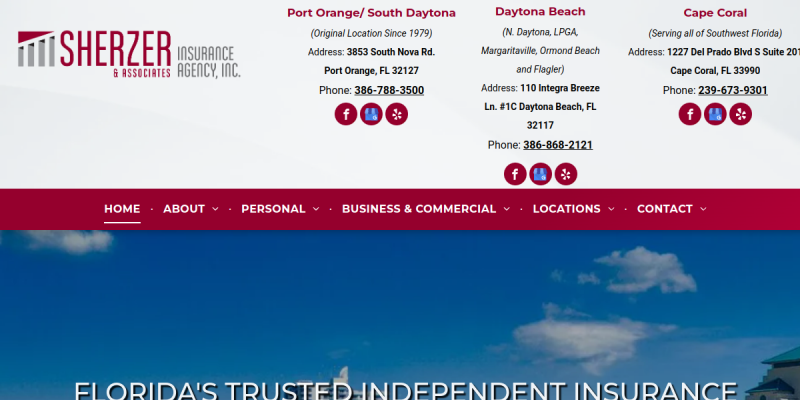 Insurance Solutions Providing Comprehensive Coverage and Personalized Service website screenshot