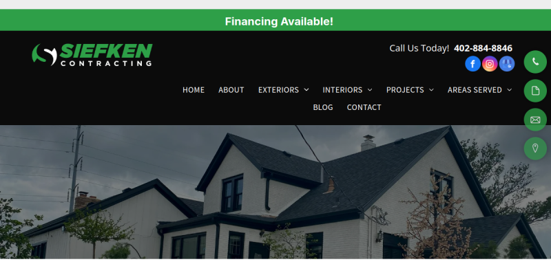 Window Replacement Omaha NE website screenshot