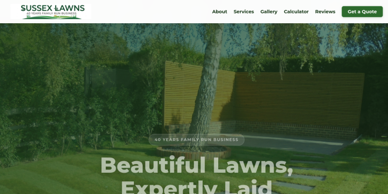 Sussex Lawns Live Site