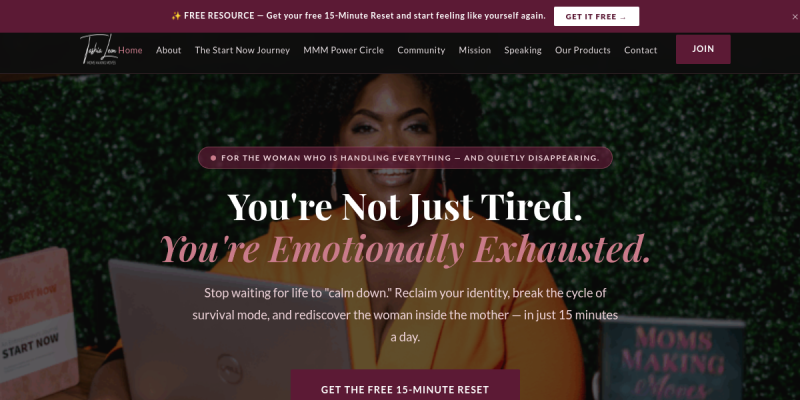 Tashia Leon – Moms Making Moves LLC Provides Women Entrepreneurship Coaching In Fort Lauderdale website screenshot