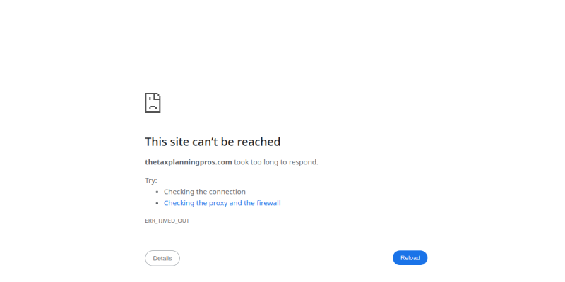 Financial Tax Planning website screenshot