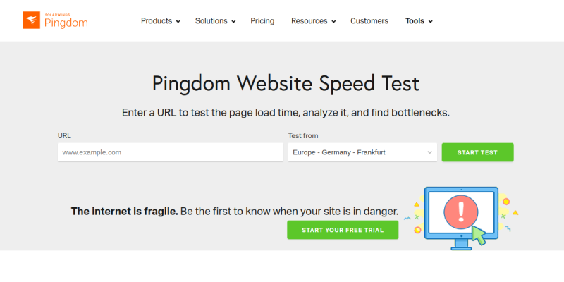 tools.pingdom.com