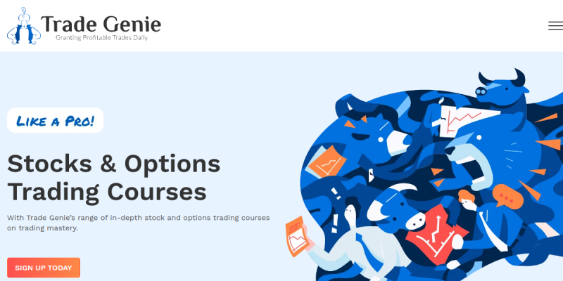 Options Trading Strategy website screenshot