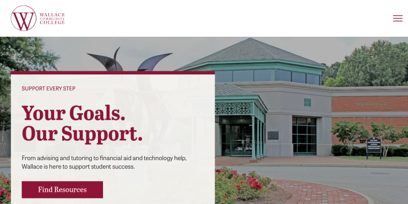 Private College Education Dothan website screenshot