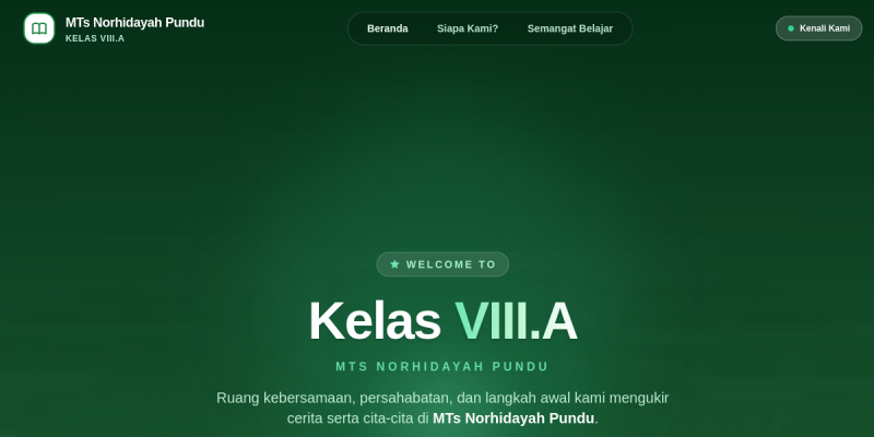 Preview Website Kelas VIII.A