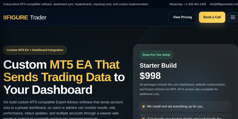 8 Figure Trader website screenshot