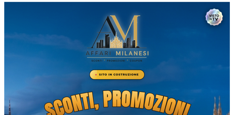 Anteprima del sito web Affari Milanesi realizzato da MT&C Communications