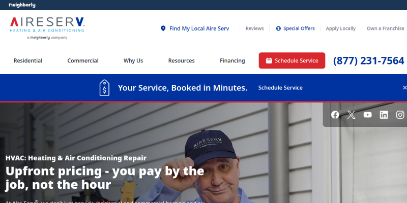 AC Repair Lakewood CO website screenshot