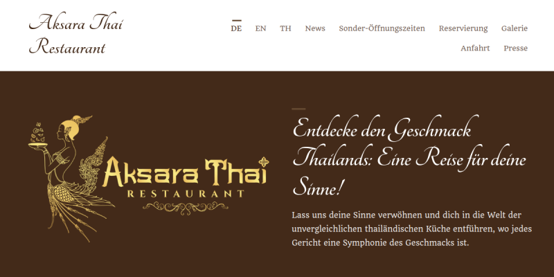 Aksara Thai Restaurant in Schwellbrunn