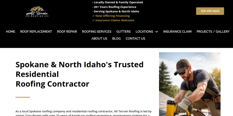 Local Roofer Mead WA website screenshot