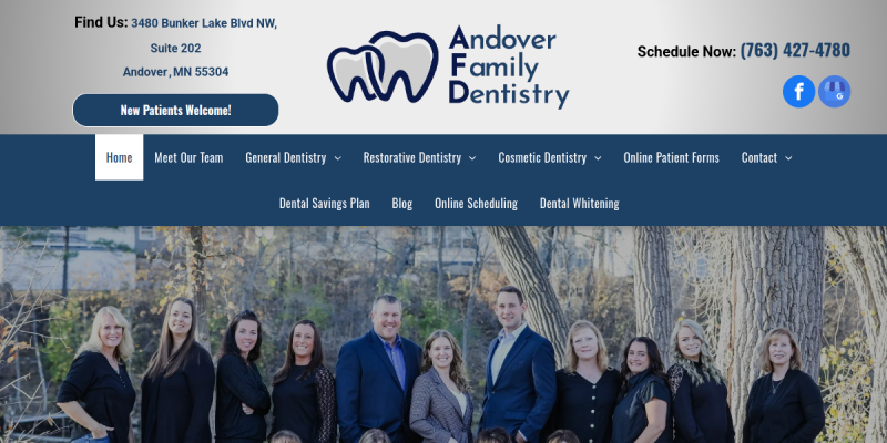 Teeth Whitening Ham Lake Mn website screenshot