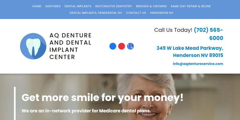 Dental Implants Henderson Nv website screenshot